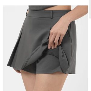 COPY - OGL Wide Pleats Workwear Short Skorts with Pockets